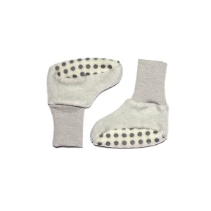 Cosilana – Baby sloffen – biologisch wolfleece – met en zonder noppen – grijs
