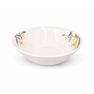Lotus Porseleinen Soepkom met Bloemenprint – 7 Inch