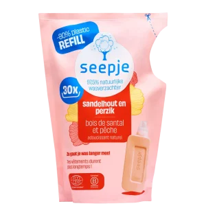 Seepje Navulling Wasverzachter Sandelhout en Perzik