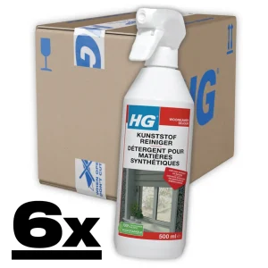 HG Kunststof Reiniger 6x500ml Verwijderd Vet, Vuil en Aanslag